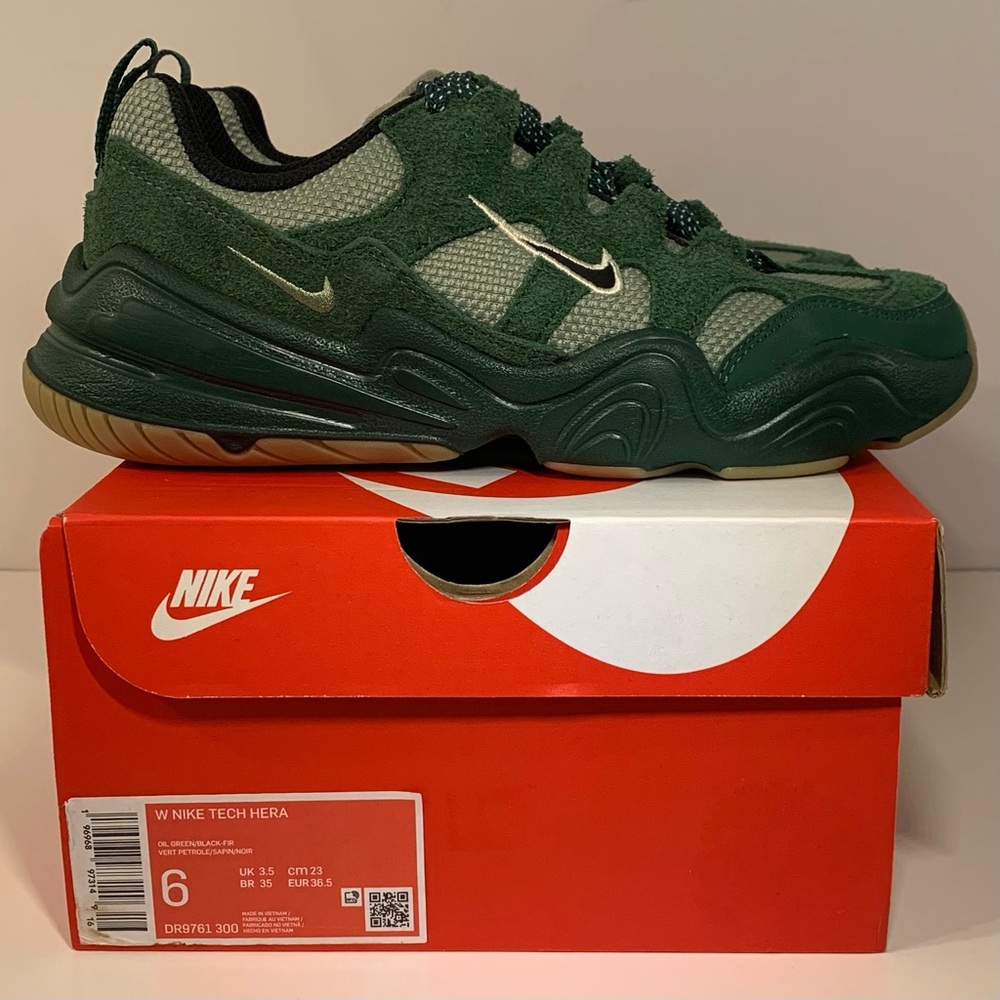 ❌SOLD❌🏝️ [BRAND NEW] NIKE TECH HERA OIL GREEN WOMENS SHOES SIZE 6 SNEAKERS 🏝️ - Picture 2 of 10